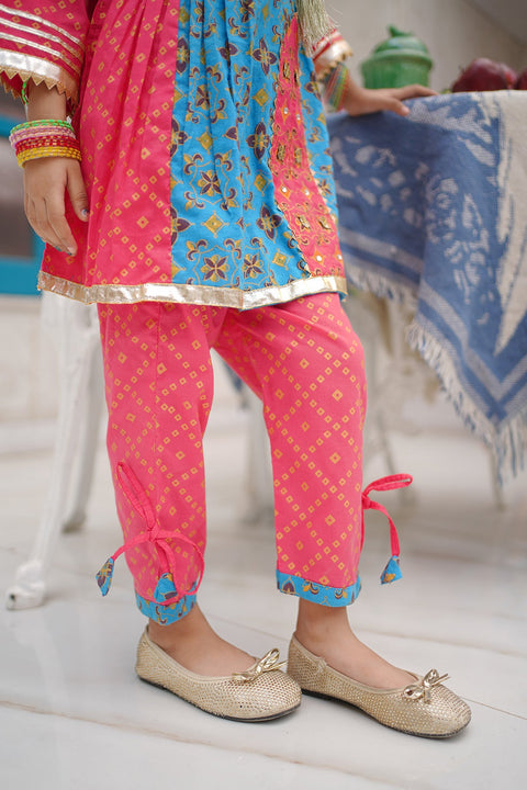 Traditional Embroidered Baby Girl Lehenga Suit Set “ Chand Tara