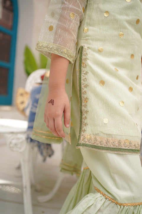 Organza Embroidered 3 Piece Suit - Chand Tara