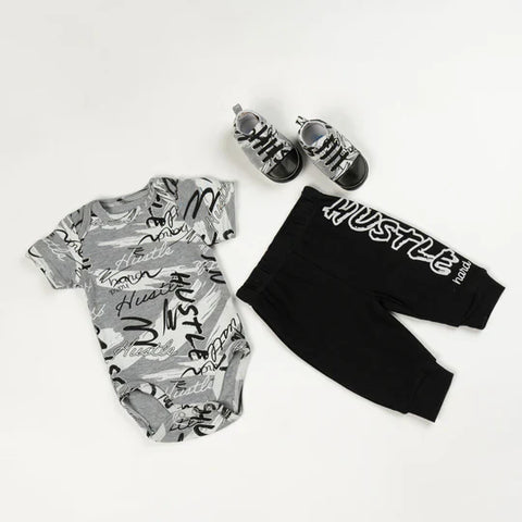 The Hustle Baby Romper 3 Pieces Set