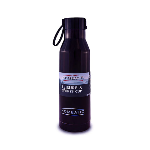 Homeatic Steel Water Bottle 500Ml (Silver, Purple, Blue)