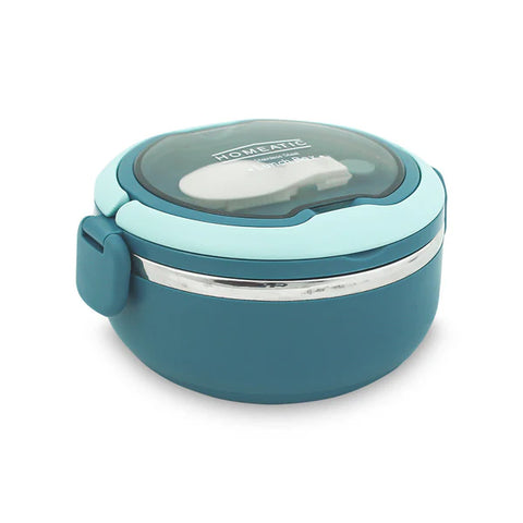 Homeatic Stainless Steel Lunch Box With Spoon 700 Ml