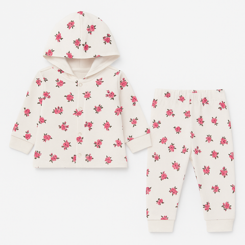 Baby Suit Rose Flower 3-Pcs