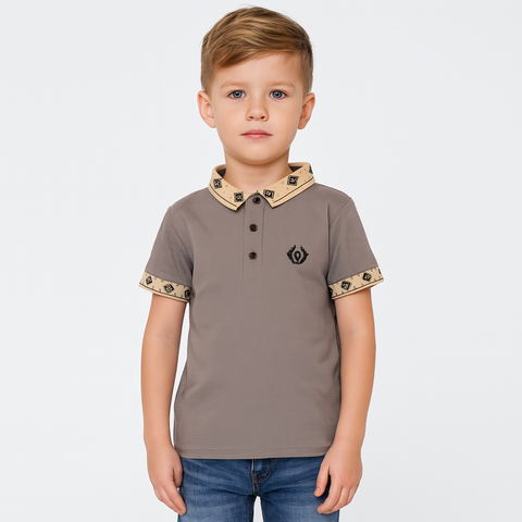 Plain Green Boys Polo T-Shirt