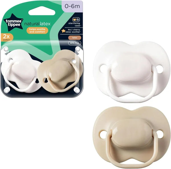 0-6M Cherry Latex Soother 2-PK Tommee Tippee 433532