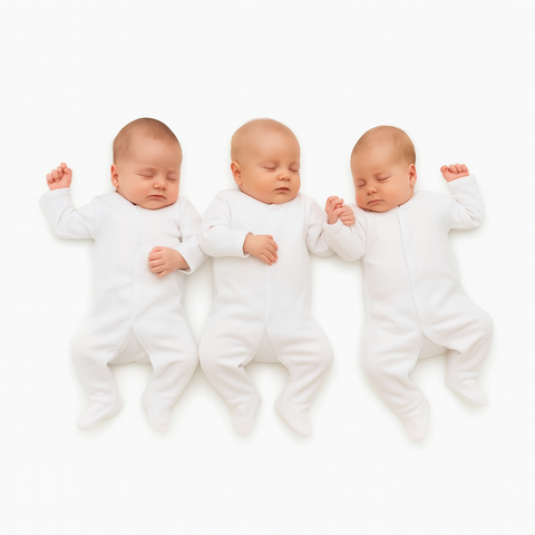 Little Darling Sleeping Suit Basic White
