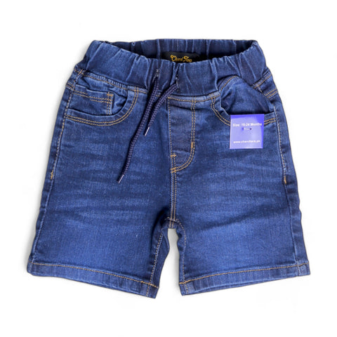 Dark Blue Denim Shorts