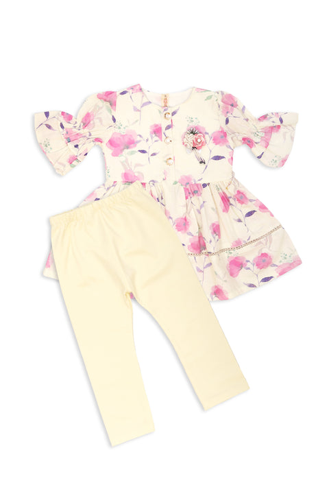Baby Fanct Frock  2 Pcs Set