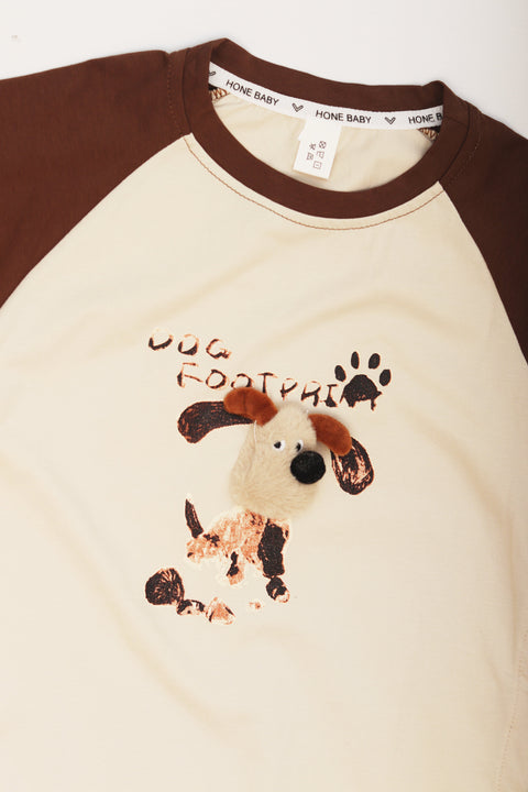 Dog Foot Print T-Shirt