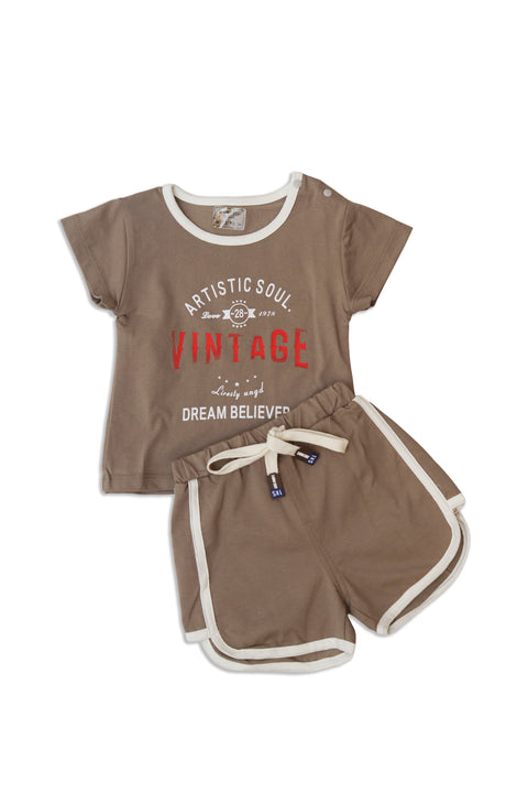 Baba Suit T-Shirt And Short 2 Pieces Set