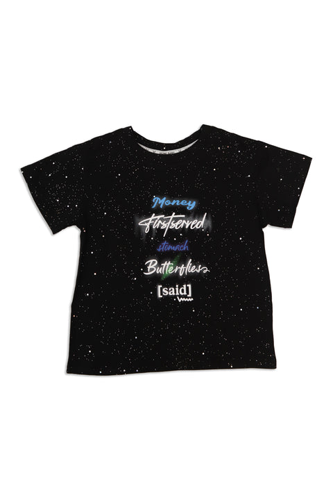 Boys New Fashion T-Shirt (Black)