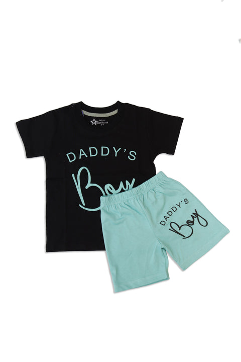 Black & Grey (Daddy'S Boy) T-Shirts & Shorts