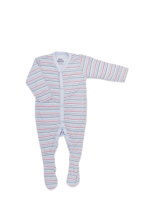 Sleep Suit 3M-6M Little Darling White Basics