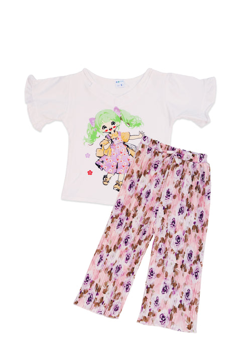 Burberry White & Flower Suit