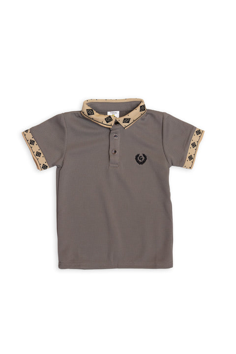 Plain Green Boys Polo T-Shirt