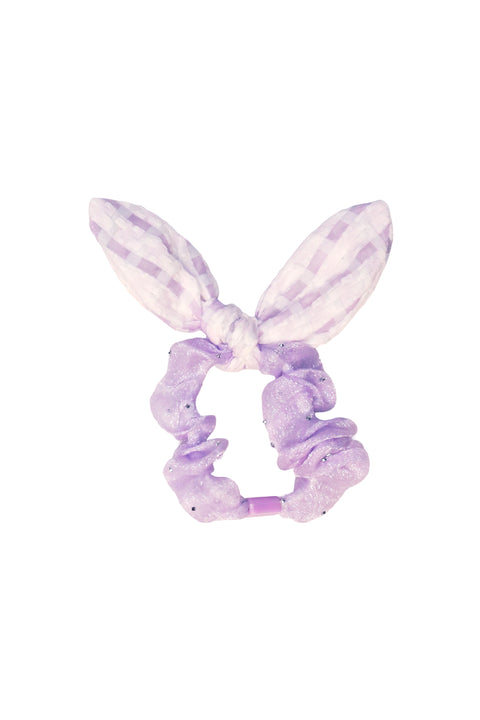 Lavender Dreams Bunny Scrunchie “ Soft Sparkle