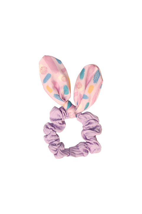 Whimsical Bunny Ear Hair Tie In Lavender
