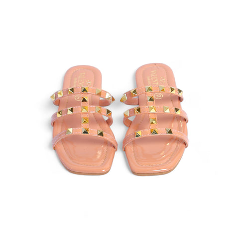 Teens Girls Casual Slipper - Golden