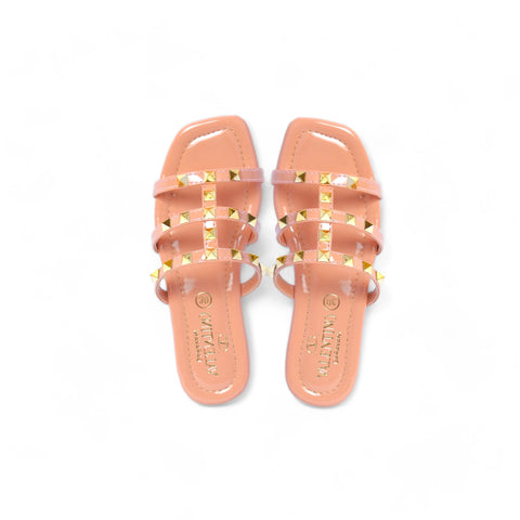 Teens Girls Casual Slipper - Golden