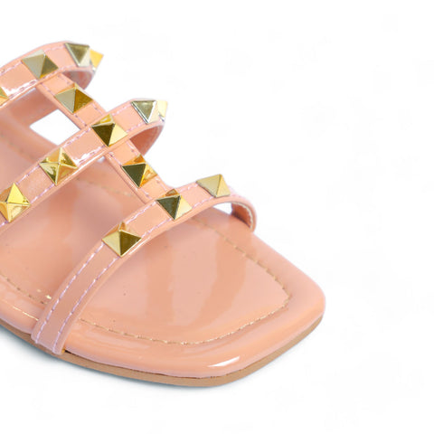 Teens Girls Casual Slipper - Golden