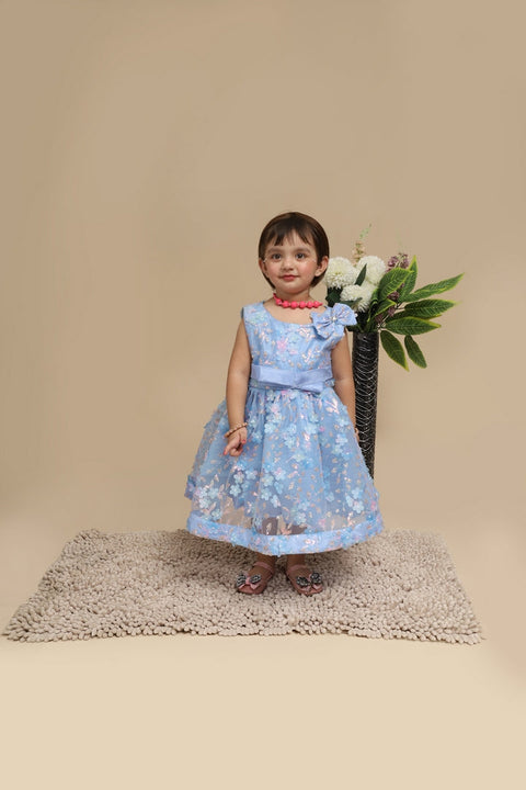 Baby Fancy Frock Flower Print