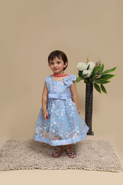 Baby Fancy Frock Flower Print