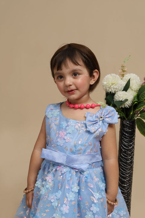 Baby Fancy Frock Flower Print