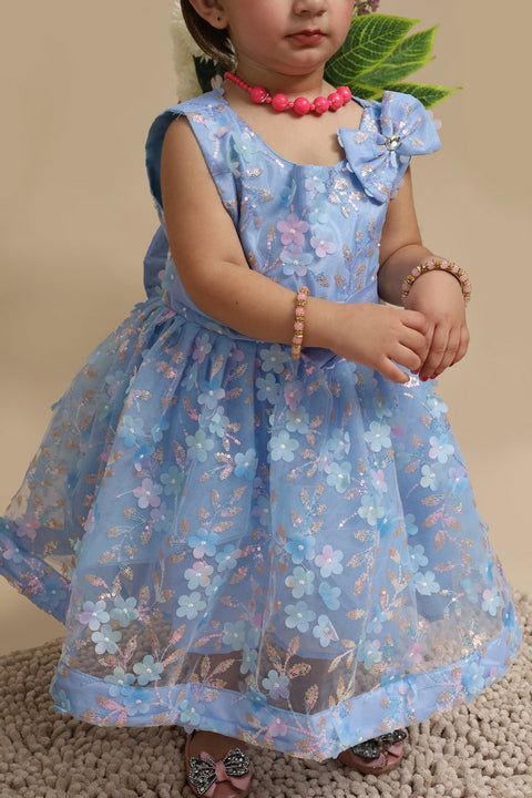 Baby Fancy Frock Flower Print