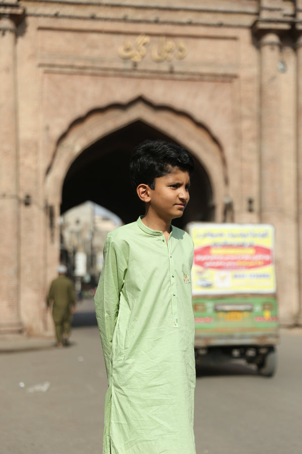GREEN KURTA SHALWAR - GRM0000029