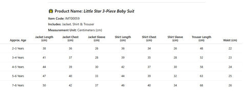 Little Star 3-Piece Baby Suit