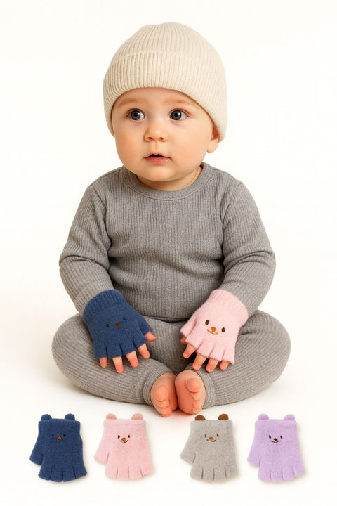 Half-Finger Fleece Gloves