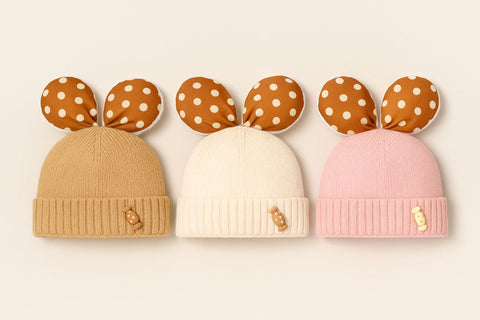 Bow & Candy Logo Wool Cap