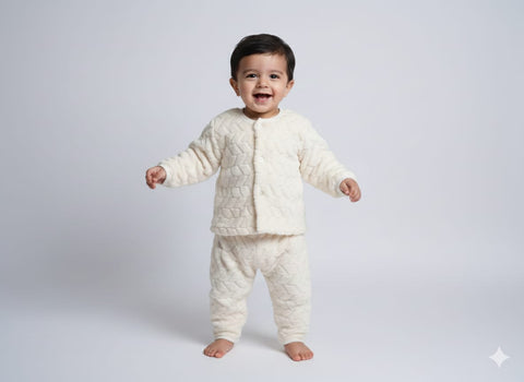 Quilted Fleece Baby Pajama Set