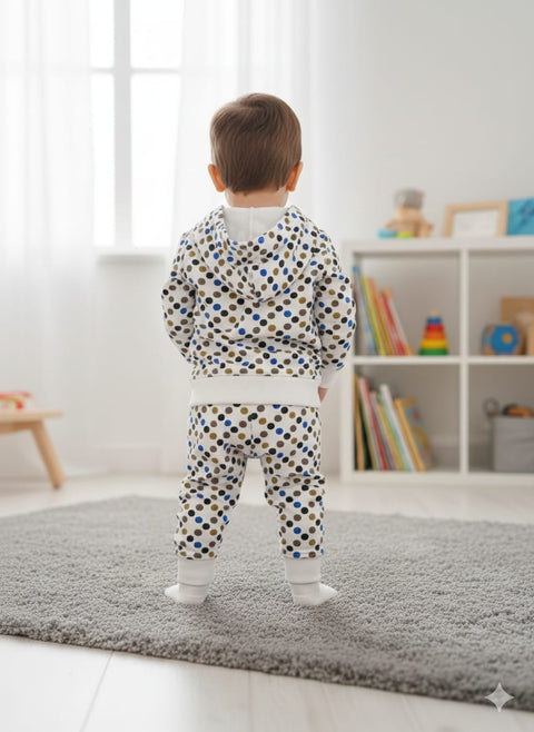 Play Ful Polka Hooded Set