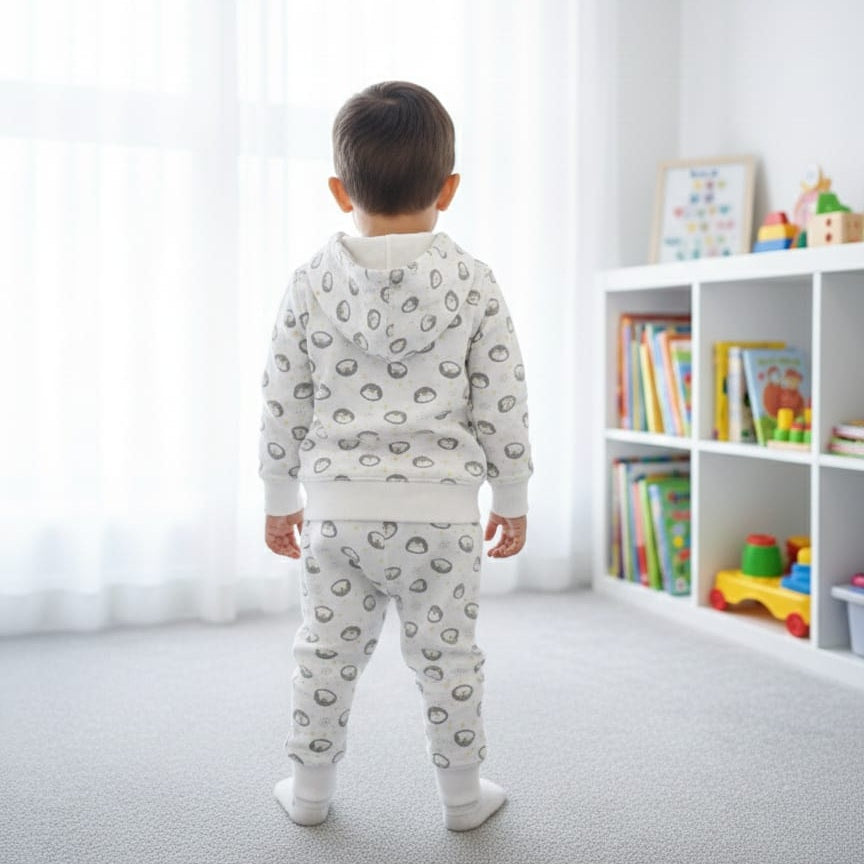 The Pingo Print Hooded Set