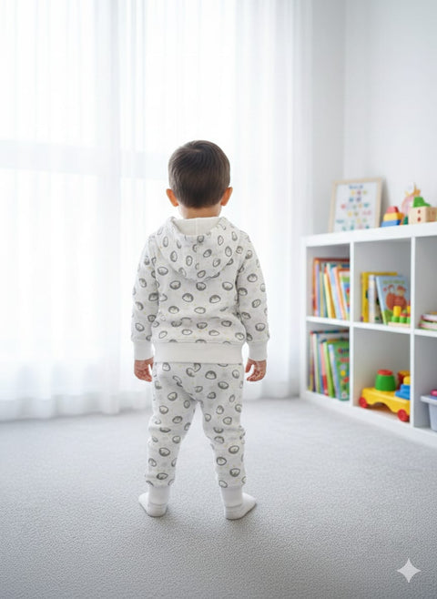 The Pingo Print Hooded Set