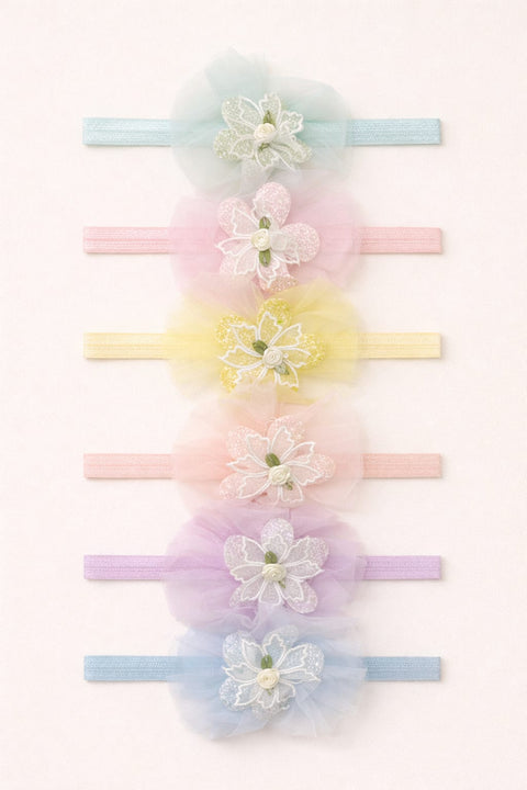 Prtite Bow Print Elastic Hairbands