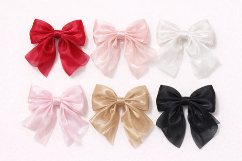 Shimmering Tulle Bow Clips (2 Piece)