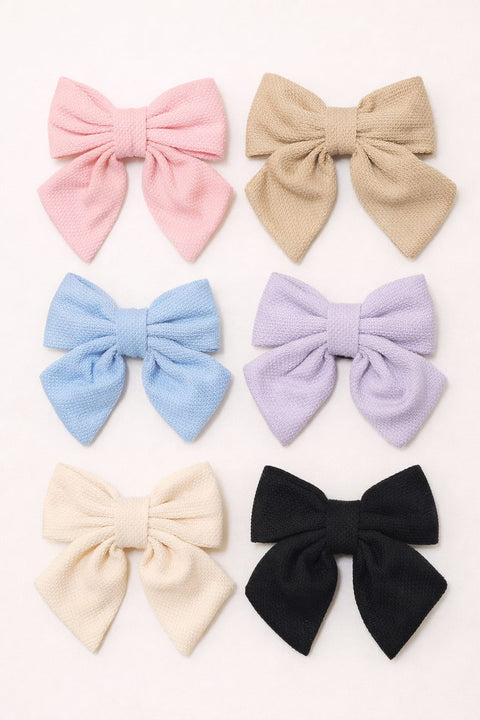 Satin Ribbon Hair Bow Clip