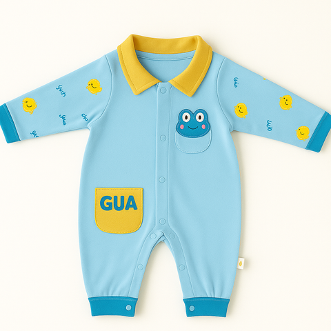 FROG PRINT 2PCS SUIT