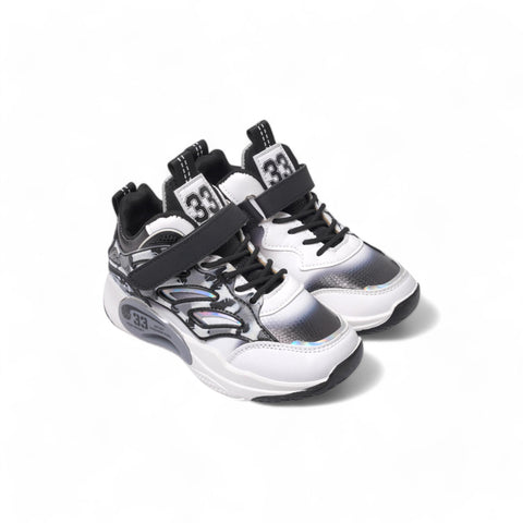 Chand Tara Kids’ Sporty Light-Up Sneakers “ White