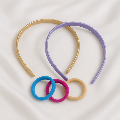 HAIR BAND & PONY SET