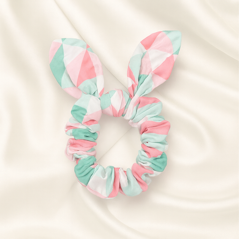 Kids Hair Scrunchie With Bunny Ears