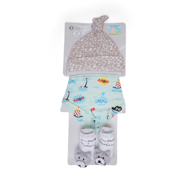 BOOTY WITH BIB WITH CAP SET