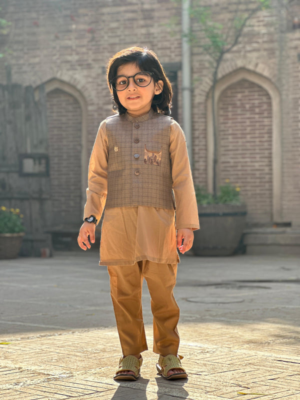 BOYS 3PC KURTA SHALWAR