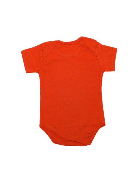 Orange Baby Baba Short Sleeve Body Suit