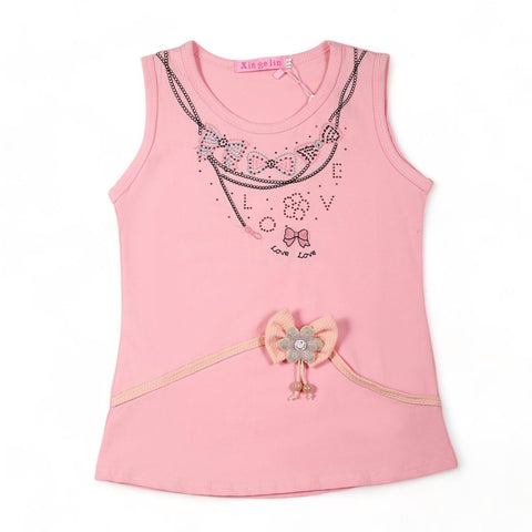 (Love Love) Pink Sleeveless Top