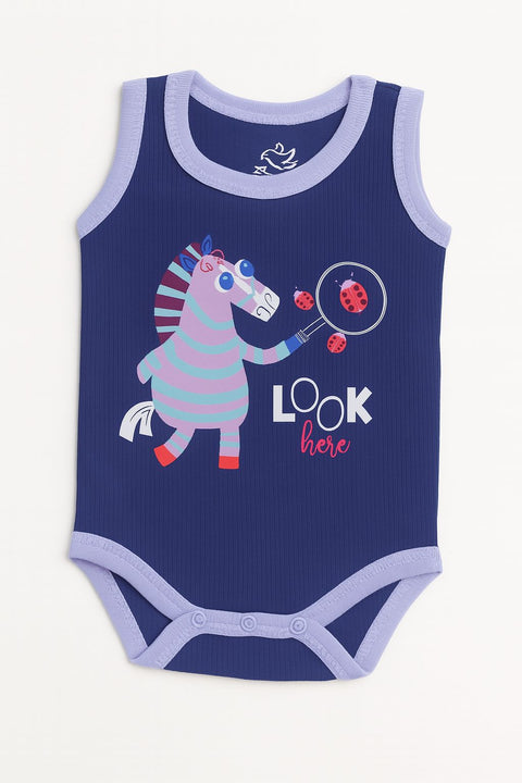 Zebra Bug Hunt Baby Romper