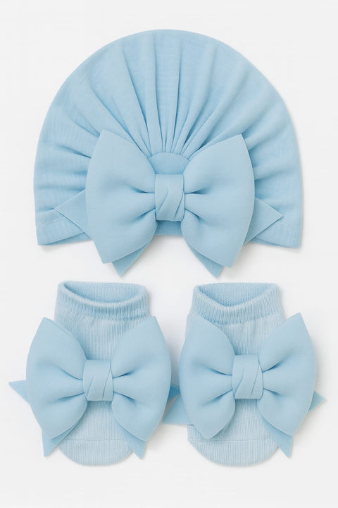Mei Yan Baby Turban Cap+Booties Set