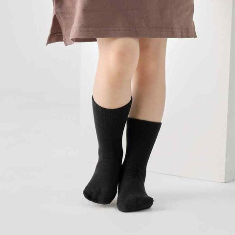 Classic Black Ribbed Socks