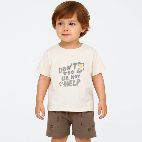 Don'T Too Help T-Shirt & Short Set